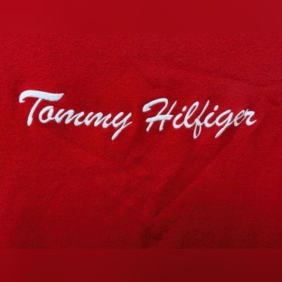 Tommy Hilfiger embroidered sweater red/navy/white size XL - Picture 3 of 11
